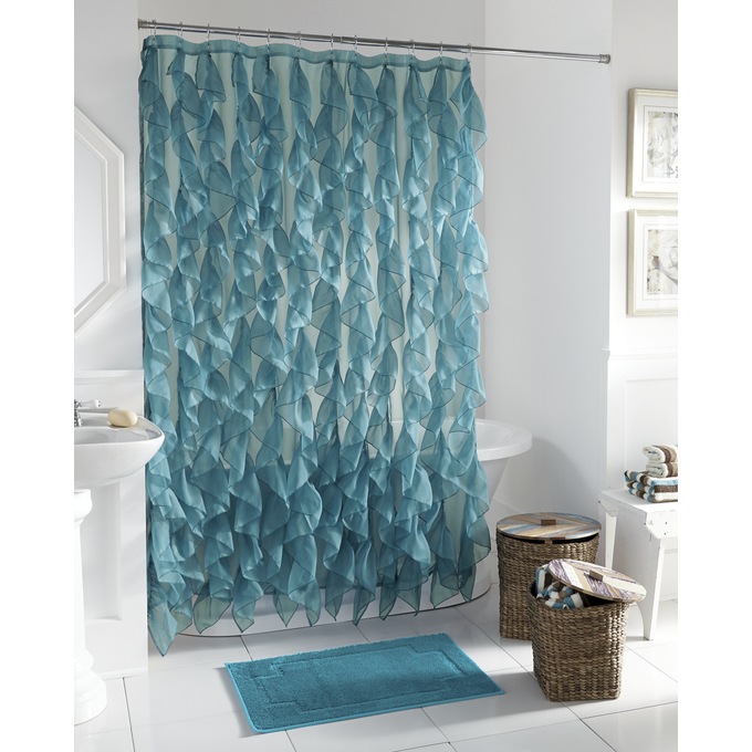 Cascade Shower Curtain, , large
