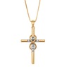 Diamond Cross Eternity Pendant, , large