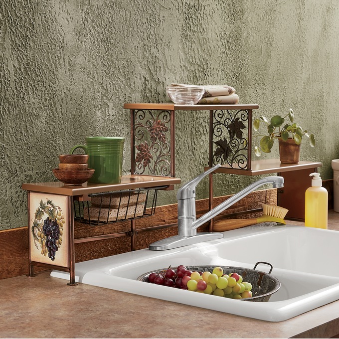 Grapevine Over-The-Sink Shelf, , large