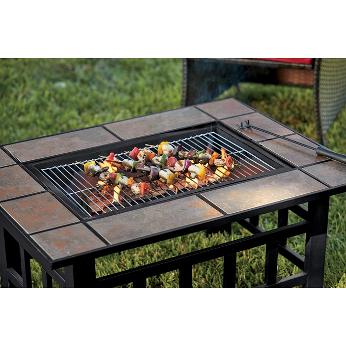 Table Firepit with Grill, , large
