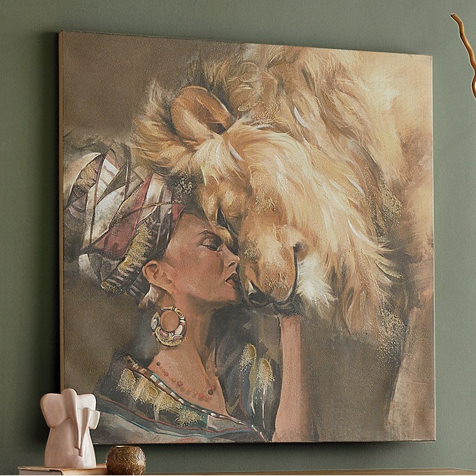 Rafiki with Lion Canvas, , large