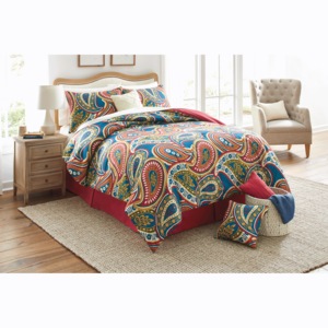 Jaipur Paisley 7-Piece Comforter Set, , large