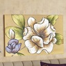 Metallic White Flower Canvas, , large