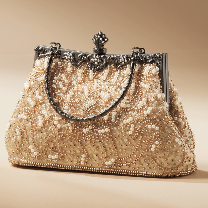 Beaded Evening Bag, , large
