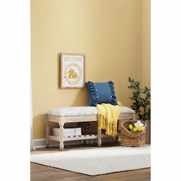 Floral Pattern Bench, , large