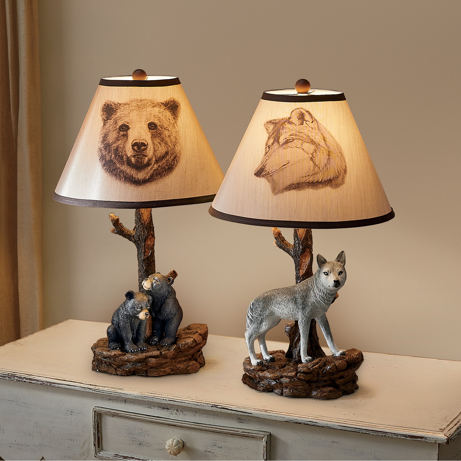 Woodland animal lamp cheap