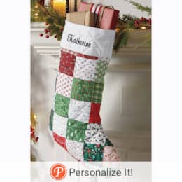 Puff Quilt Stocking, , large