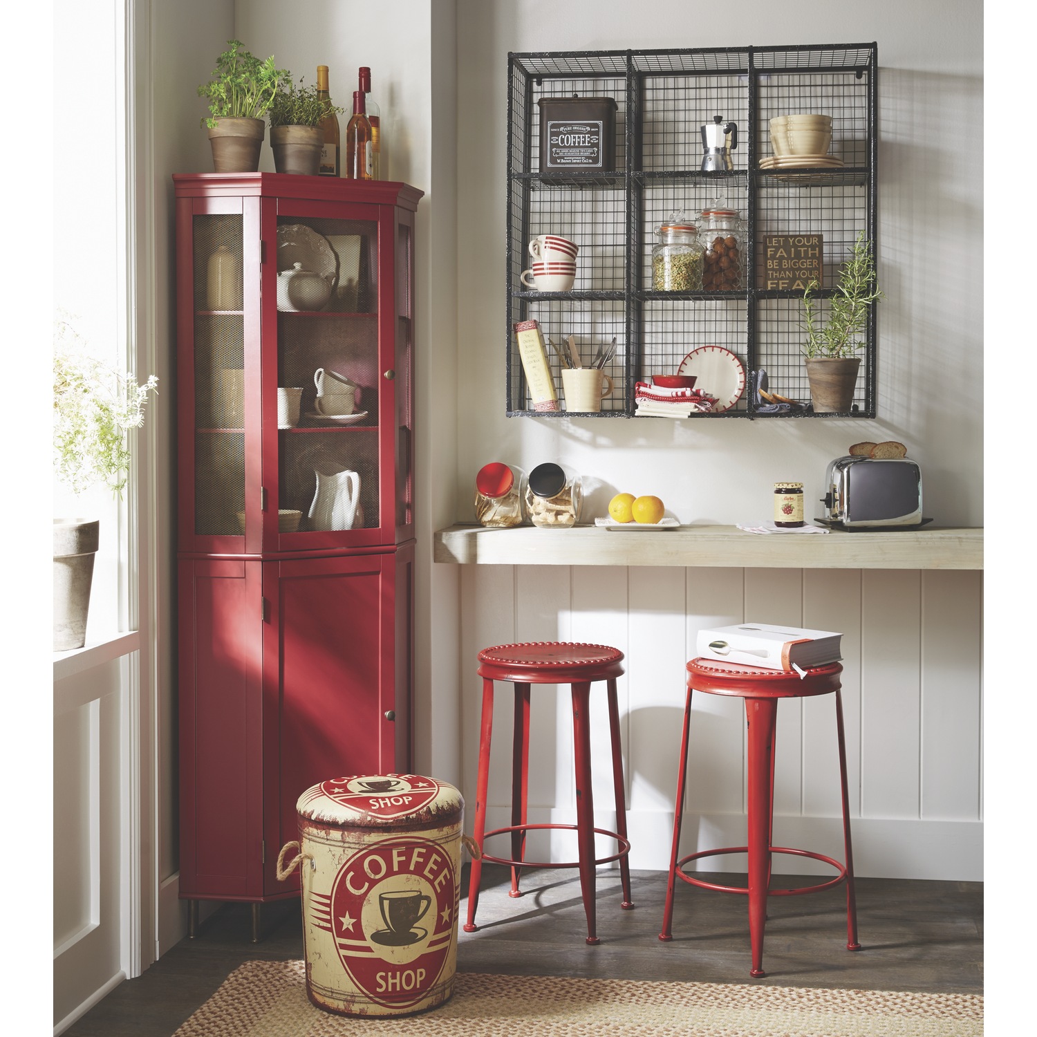 Coffee Storage Stool | Seventh Avenue