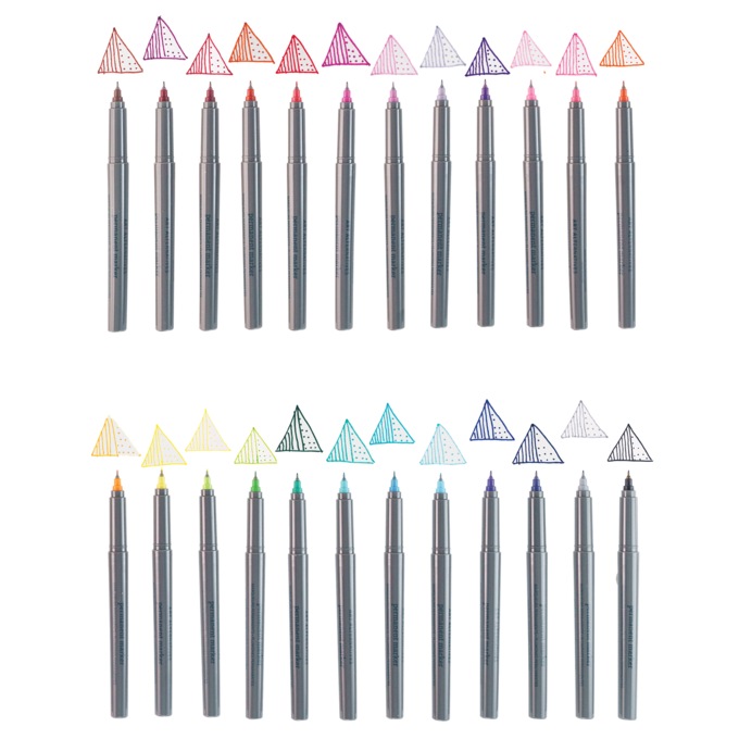 Art Alternatives 24-Piece Extra-Fine Permanent Marker Set, , large