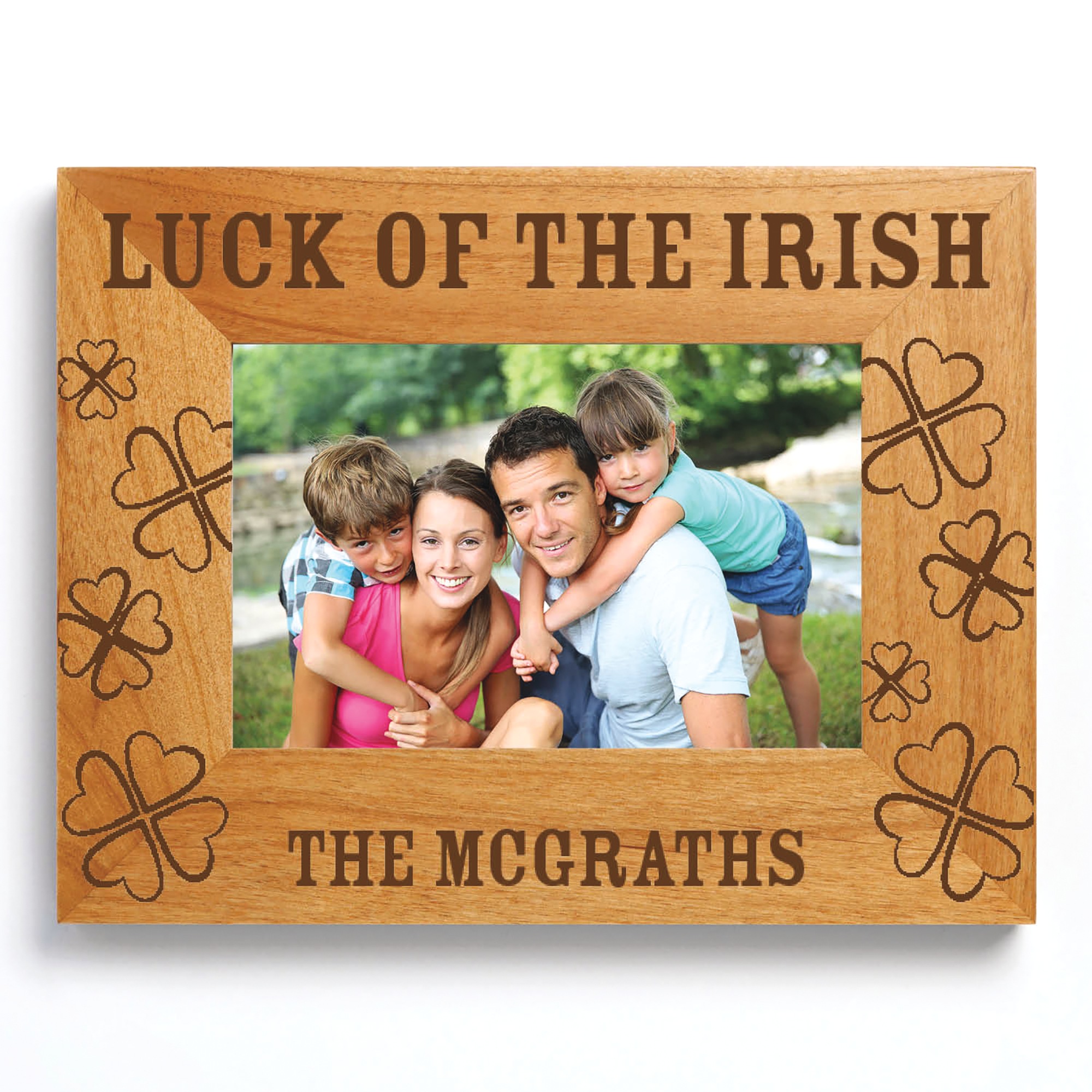Personalized Luck of the Irish Picture Frame, , large
