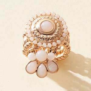 Round-Burst Stretch Ring, , large