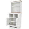 Katie Microwave Stand with Hutch, , large