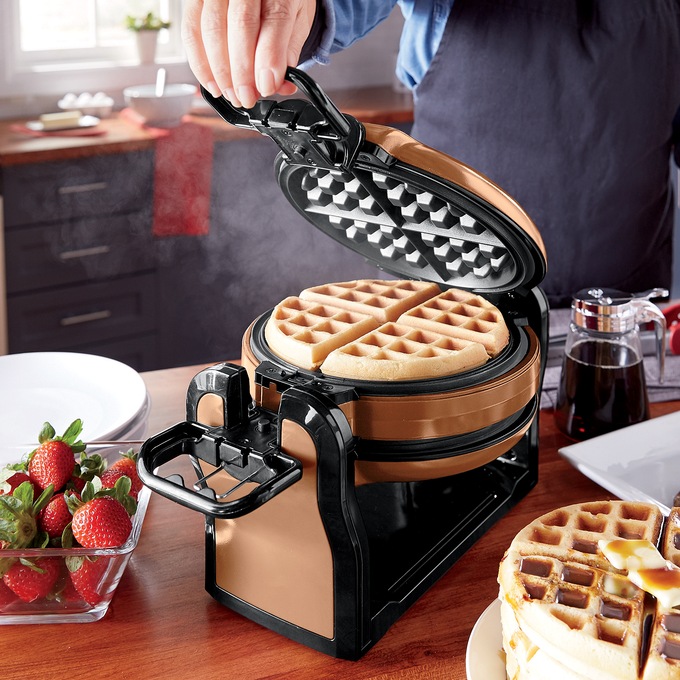 Double Waffle Maker by Ginny's, , large