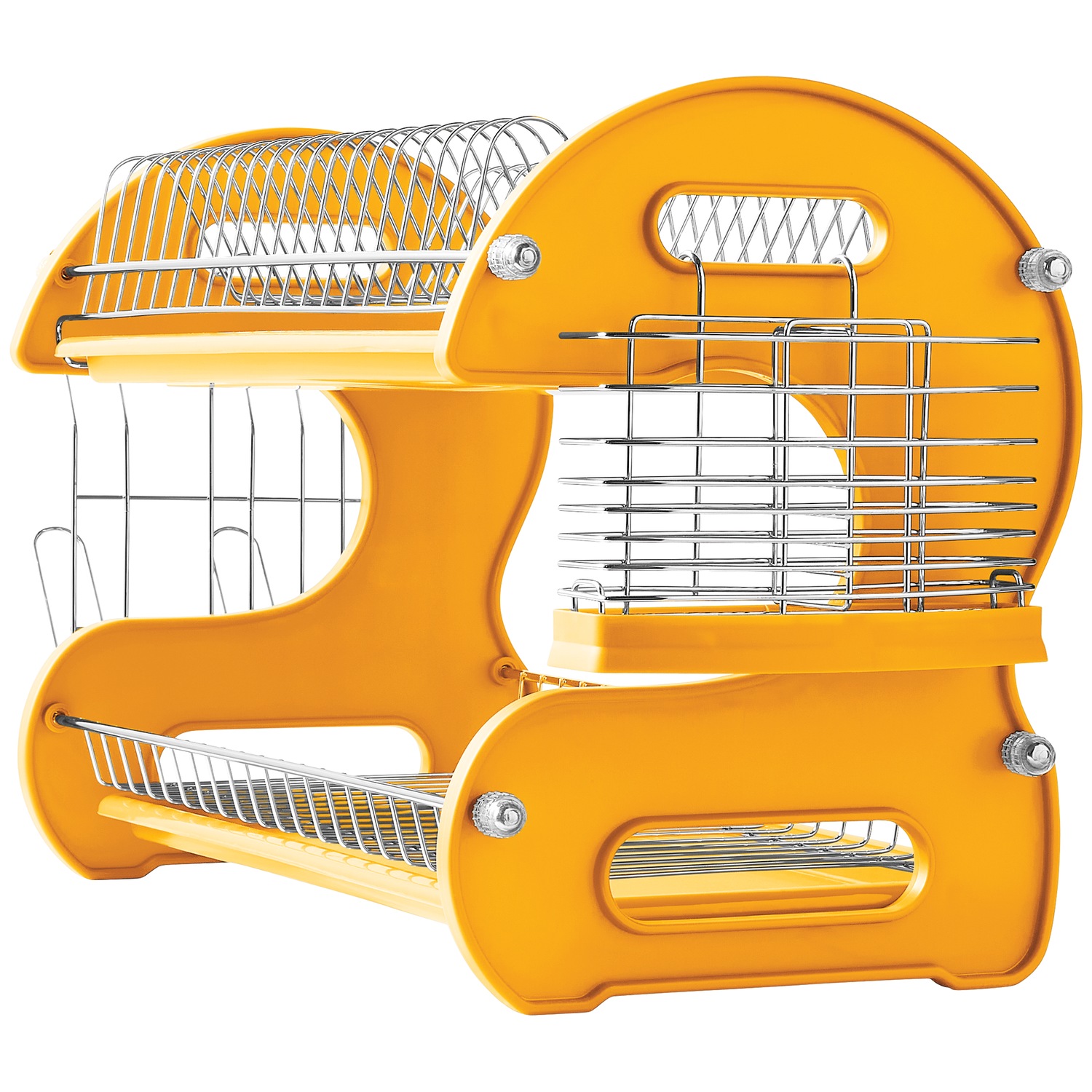 Space-Saving 2-Tier Dish Drying Rack with Utensil Holder | Seventh