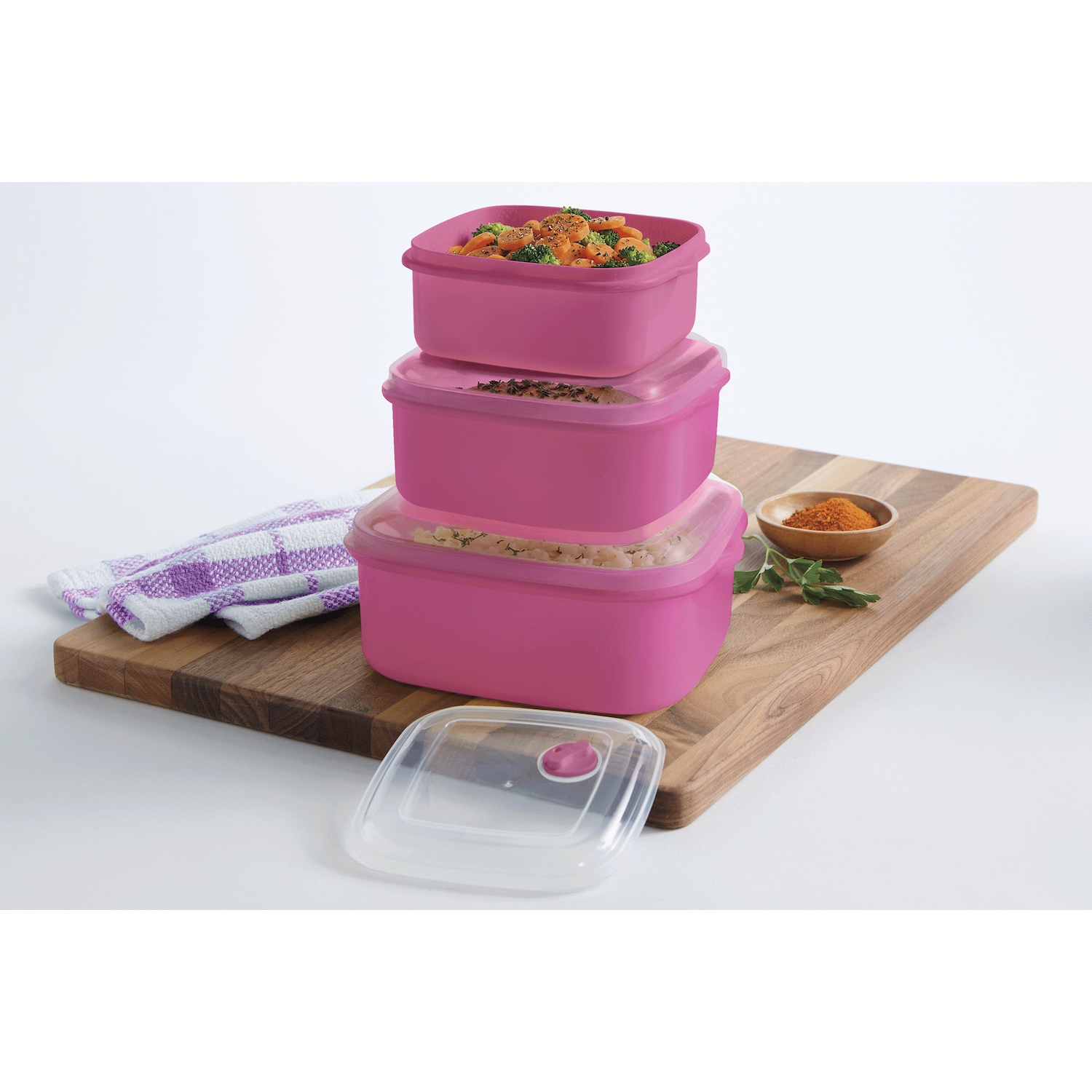 6-Piece Plastic BPA-Free Food Storage Set | Seventh Avenue