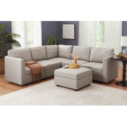 Harrison Sectional Armless Chair with Storage and Add-On Arm, , large