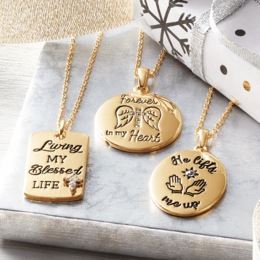 Faith Message Crystal Pendant, , large