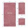 18-Piece Towel Set, Mauve, large
