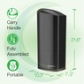 Lasko LP450 Air Purifier with Odor Reduction, Black, large