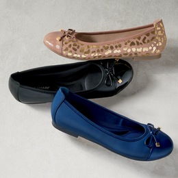 Monroe and Main Cap Toe Bow Ballet, , large