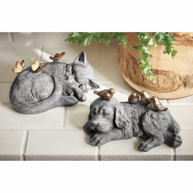 Sleeping Pet Figurine, , large
