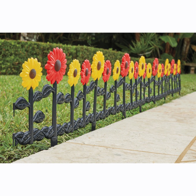 Set of 4 Flower Fences, , large