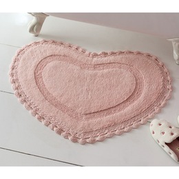 Crochet Heart Bath Mat, , large