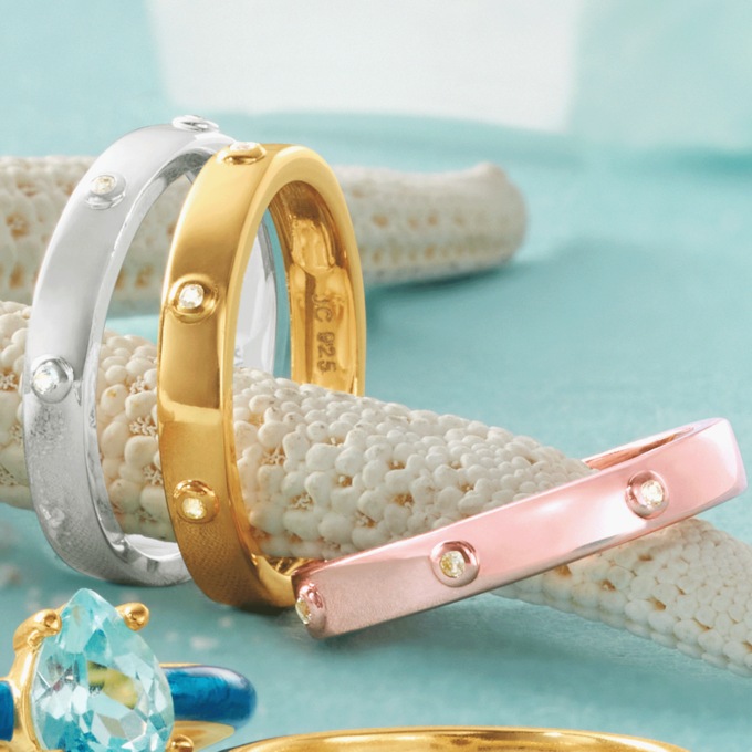 Gem 3-Stack Rings, , large