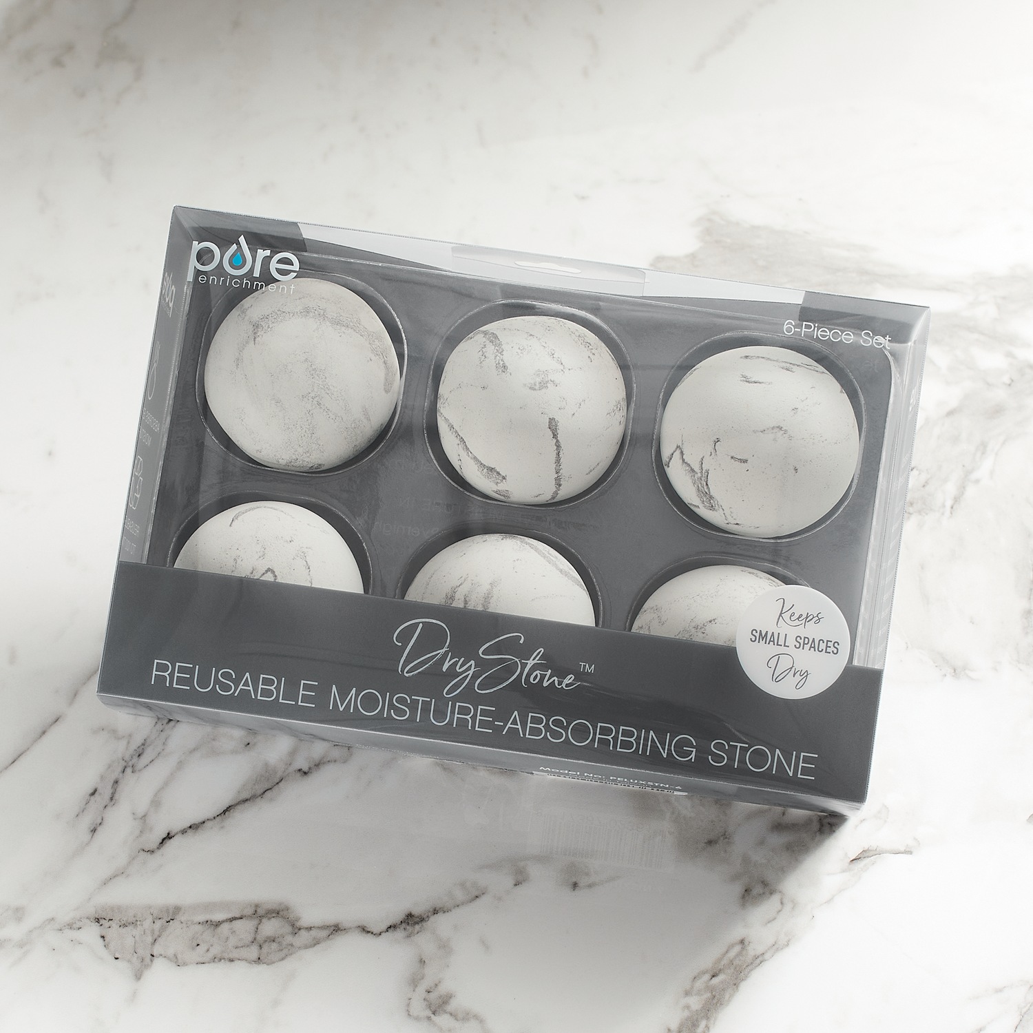 Set Of 6 DryStone Reuseable MoistureAbsorbing Stones Seventh Avenue