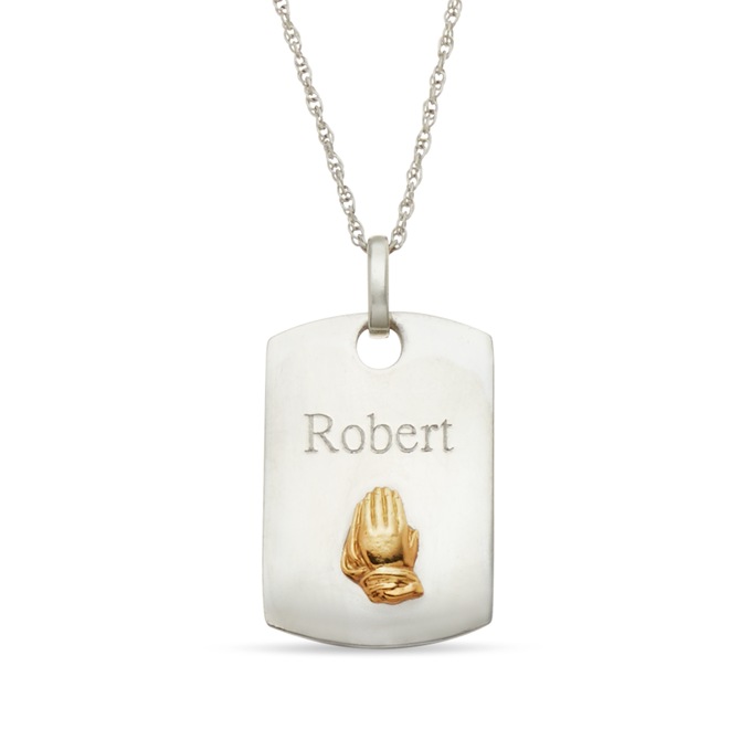 Personalized Inspirations/Name Two-tone Pendant, , large