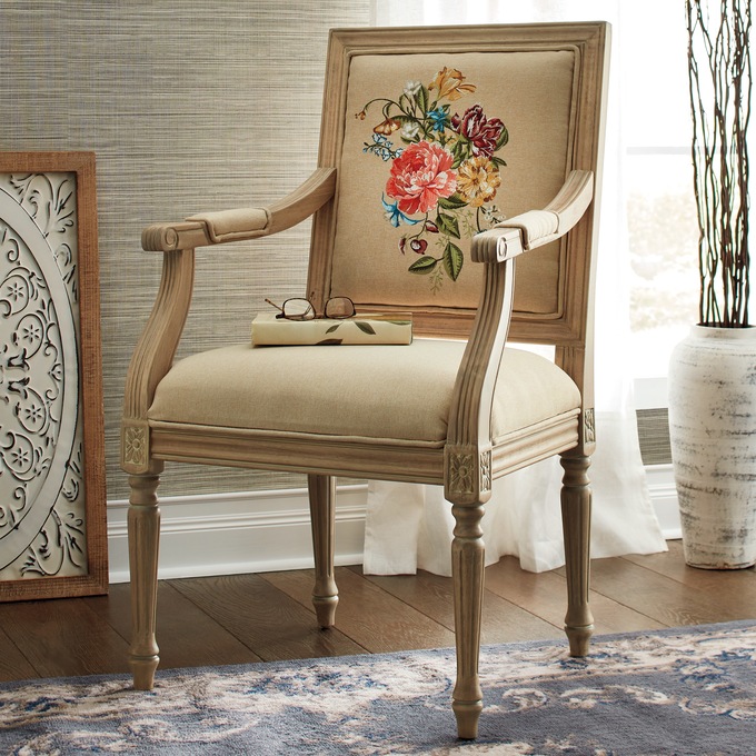 Blomma Embroidered Chair, , large