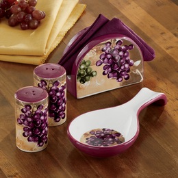 4-Piece Vineyard Grape Stovetop Set, , large
