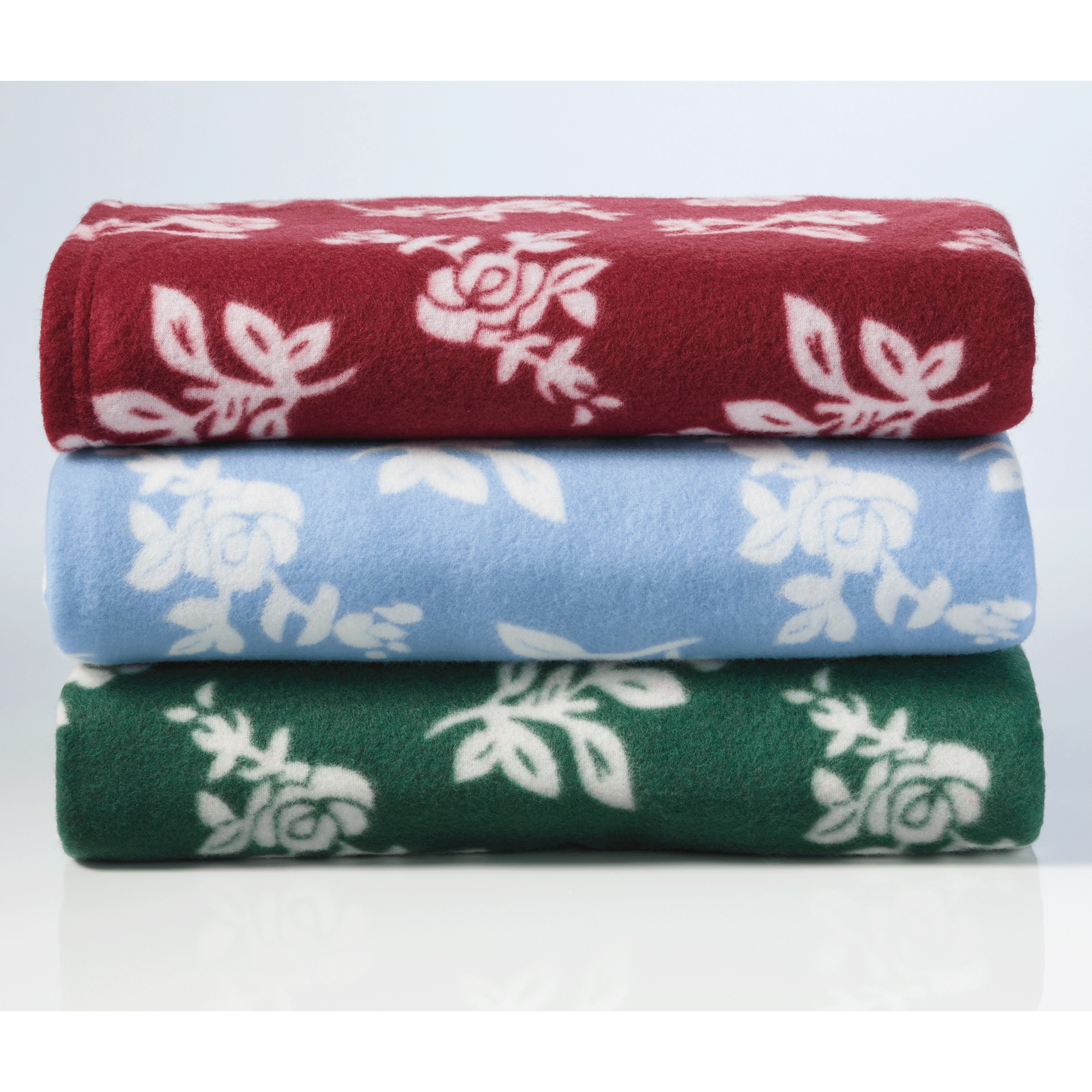 Soft Fleece Throw, Green, large