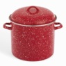 12-Quart Enameled Steel Stockpot & Lid with Speckled Finish, , large