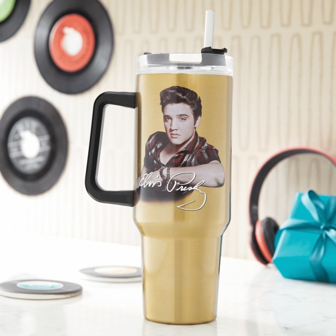 Elvis Presley Travel Mug Tumbler, , large