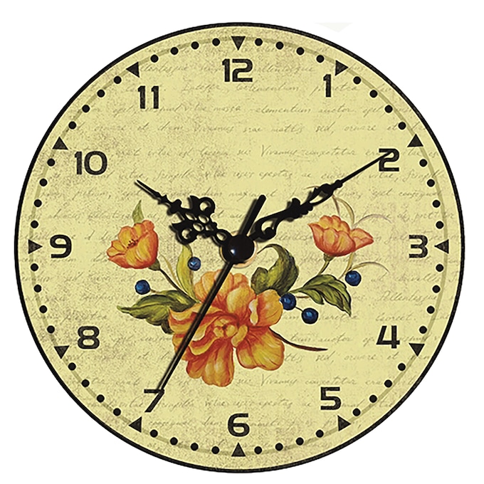 Floral Ceramic Clock, , large