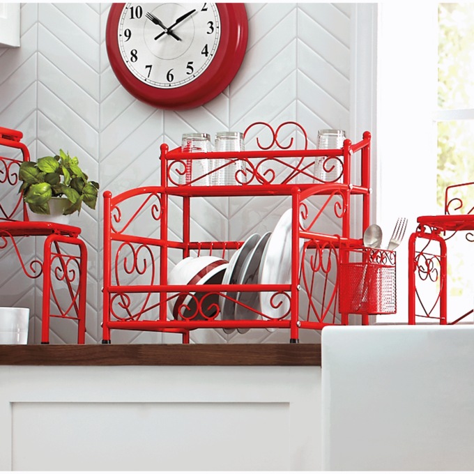 Heart Scroll Dish Rack, , large