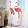 2-Piece Tall Metal Flamingo Set, , large