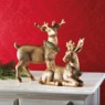 Set of 2 Bronzetone Deer, , large