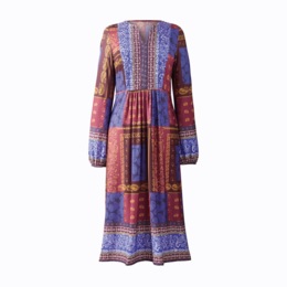 Folksy Beaded Bodice Dress, , large