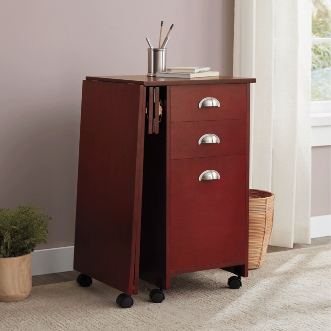 Folding Rollaway Desk, , large