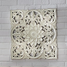 Medallion Carved Wall D&amp;eacute;cor, , large