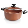 Ginny's 22-Piece Ceramic Cookware Set, Copper, large