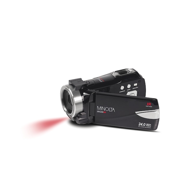 Minolta 1080p Full HD Night Vision Camcorder, Black, large