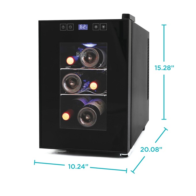 BLACK+DECKER Thermoelectric 6-Bottle Wine Cellar, , large