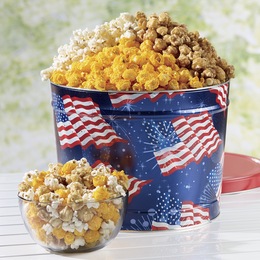 Patriotic Popcorn Tin, , large