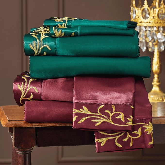 Anastasia Satin Sheets, , large