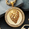 Men's Majesty Lion of Judah Goldtone Pendant, , large