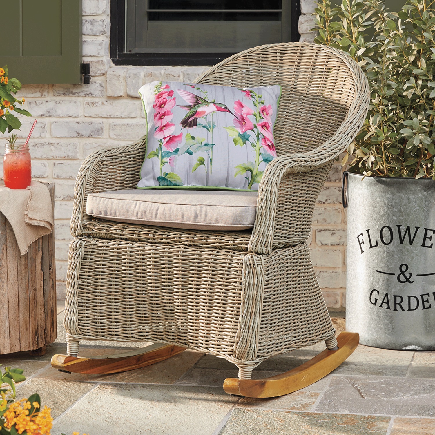 Danza Wicker Rocking Chair | Seventh Avenue