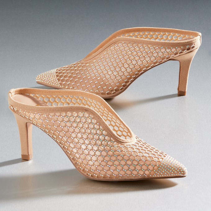 Andiamo Mesh Bling Mule, , large